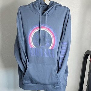 NIRVANA Blue and Purple Hoodie